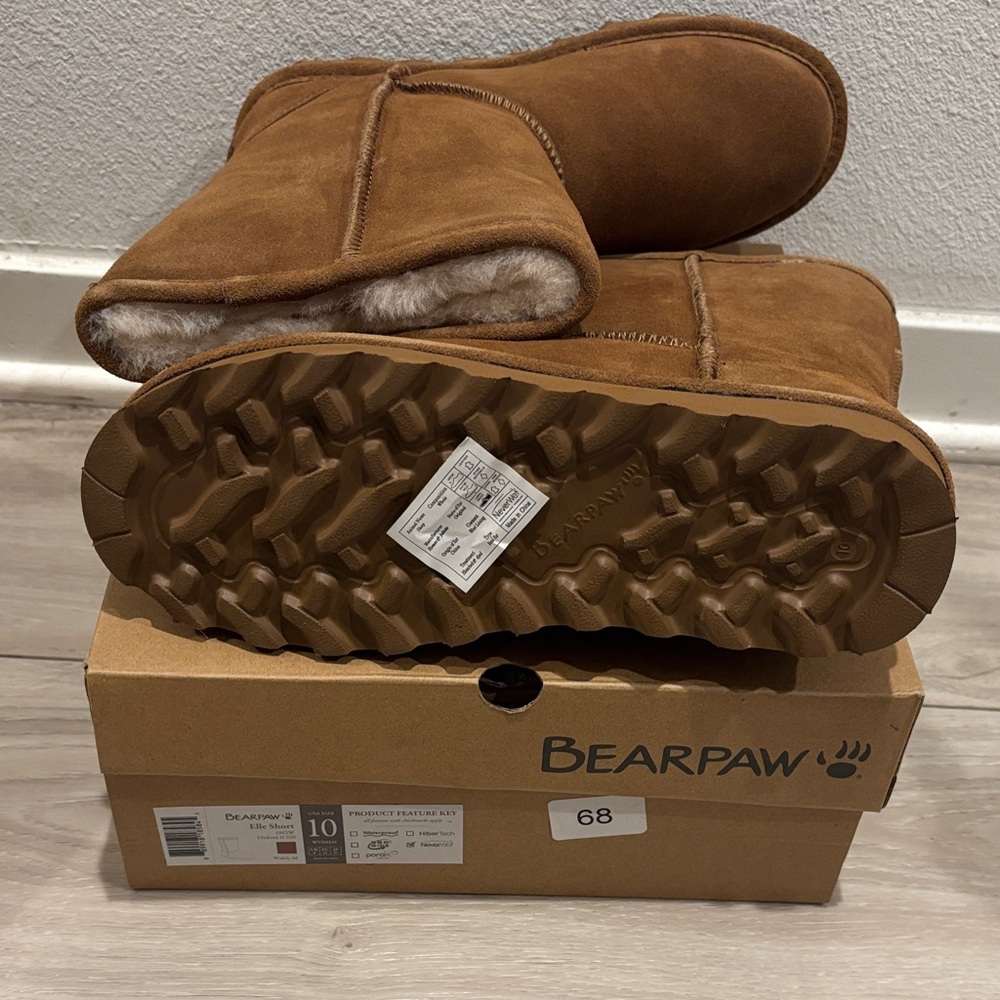 BearPaw Tan Suede Winter Boots - Picture 5 of 7